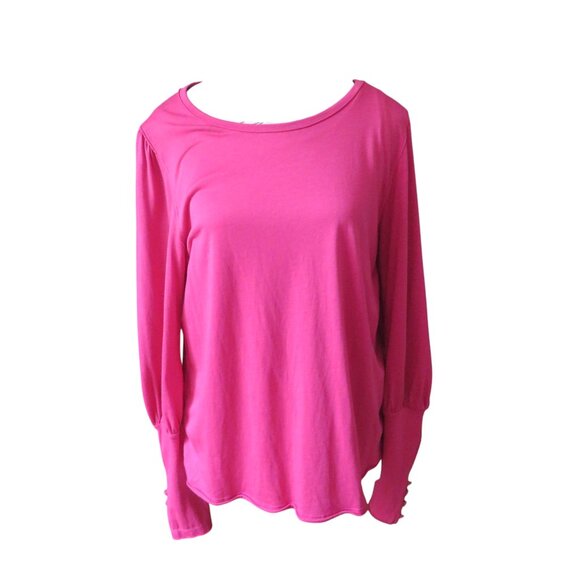 🎉🎉HP🎉🎉Sundance Living (Catalog) CAELYN TEE, Magenta, Size Large - EUC - Picture 3 of 13